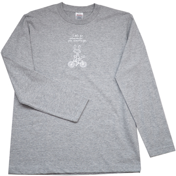 長袖Ｔシャツ杢グレー